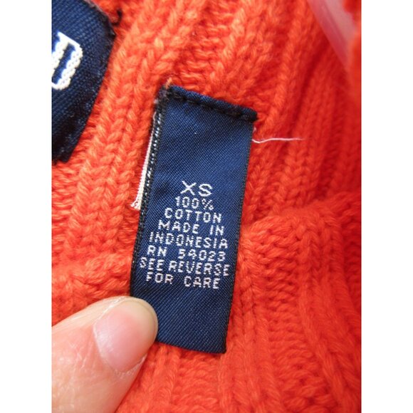 VINTAGE Gap Sweater XS Vest Turtleneck Pullover Ribbed Knit Cotton - Picture 8 of 9